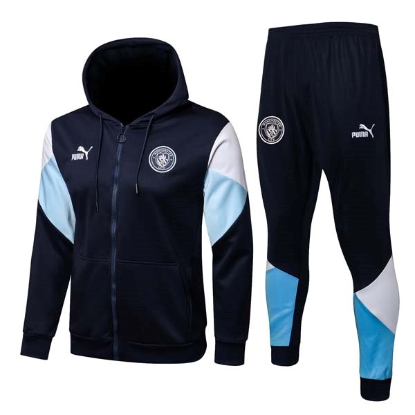 Hoodies Manchester City 2022 Schwarz Blau